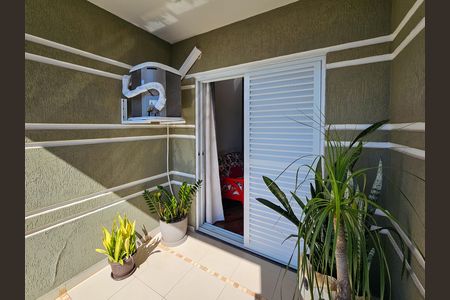 Varanda da Suíte de casa à venda com 3 quartos, 347m² em Campestre, Santo André