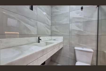 Casa à venda com 86m², 3 quartos e 2 vagasBanheiro da suíte 