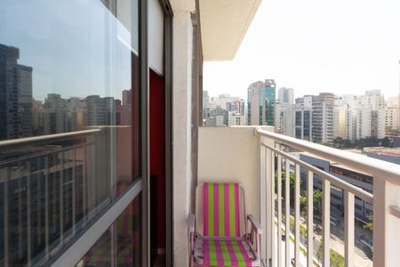 Studio à venda com 28m², 1 quarto e sem vagaVaranda