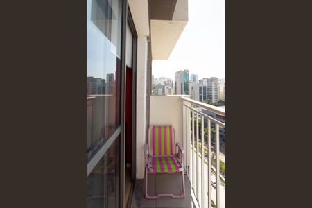 Studio à venda com 28m², 1 quarto e sem vagaVaranda