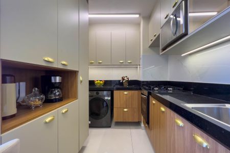 Apartamento à venda com 36m², 2 quartos e 1 vaga Apartamento à venda com 36m², 2 quartos e 1 vagaCozinha e área de serviço
