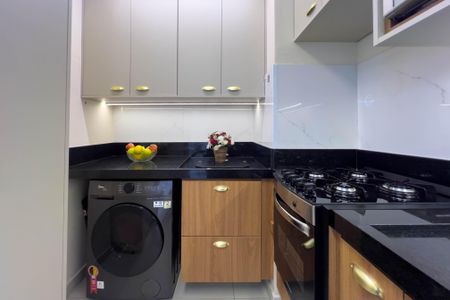 Apartamento à venda com 36m², 2 quartos e 1 vaga Apartamento à venda com 36m², 2 quartos e 1 vagaCozinha e área de serviço