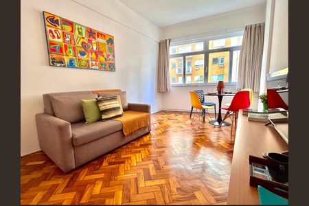Sala de apartamento para alugar com 1 quarto, 55m² em Lapa, Rio de Janeiro