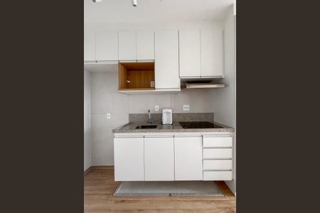 Apartamento para alugar com 28m², 1 quarto e sem vagaDetalhe da cozinha
