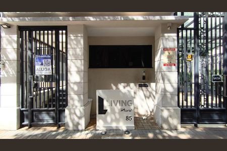 Apartamento para alugar com 59m², 1 quarto e 1 vagaFachada + Plaquinha