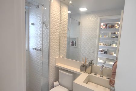 Apartamento à venda com 62m², 1 quarto e 2 vagasBanheiro da Suíte