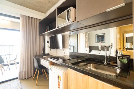 Studio para alugar com 25m², 1 quarto e sem vaga Studio para alugar com 25m², 1 quarto e sem vagaCozinha