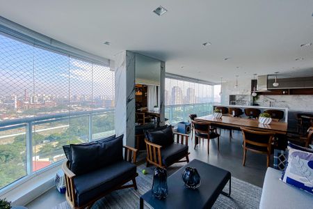 Varanda da Sala de apartamento à venda com 5 quartos, 250m² em Água Branca, São Paulo