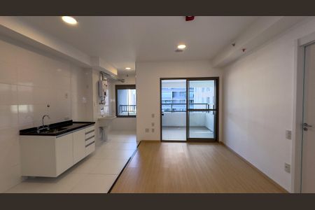 Sala, Cozinha e Área de Serviço de apartamento para alugar com 1 quarto, 67m² em Santo Amaro, São Paulo