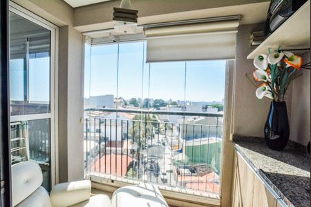 Varanda da Sala de apartamento à venda com 3 quartos, 59m² em Vila Pires, Santo André