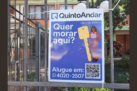 Apartamento para alugar com 110m², 2 quartos e 1 vagaPlaca na Fachada