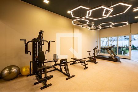 Studio para alugar com 34m², 1 quarto e sem vaga Studio para alugar com 34m², 1 quarto e sem vagaAcademia