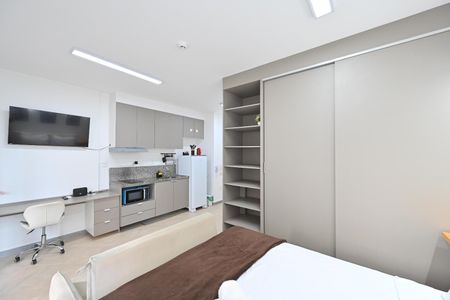 Studio para alugar com 34m², 1 quarto e sem vaga Studio para alugar com 34m², 1 quarto e sem vagaSala/Quarto