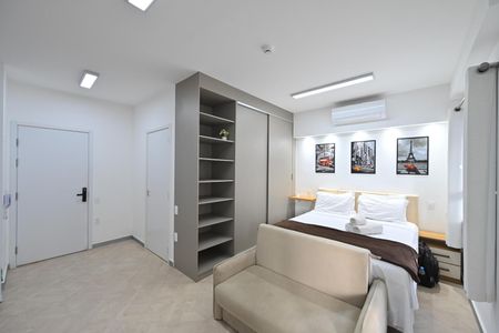 Studio para alugar com 34m², 1 quarto e sem vaga Studio para alugar com 34m², 1 quarto e sem vagaSala/Quarto