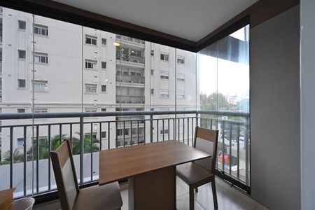 Varanda  de kitnet/studio para alugar com 1 quarto, 34m² em Vila Clementino, São Paulo