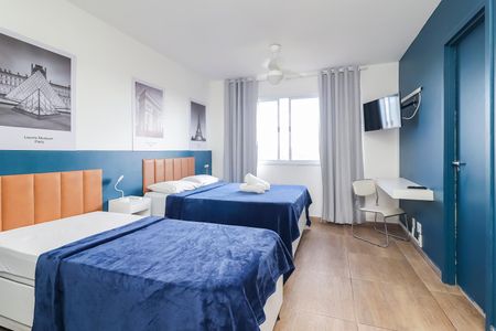 Quarto / Cozinha de kitnet/studio para alugar com 1 quarto, 24m² em Vila Campanela, São Paulo
