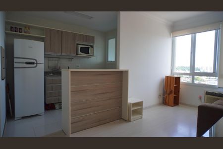 Apartamento para alugar com 41m², 1 quarto e 2 vagasSala e cozinha 