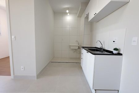 Cozinha de apartamento para alugar com 2 quartos, 38m² em Santa Maria, Santo André