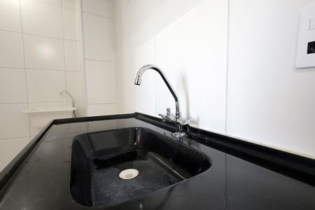 Cozinha de apartamento para alugar com 2 quartos, 38m² em Santa Maria, Santo André
