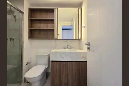 Apartamento para alugar com 63m², 1 quarto e sem vagaBanheiro da Suíte