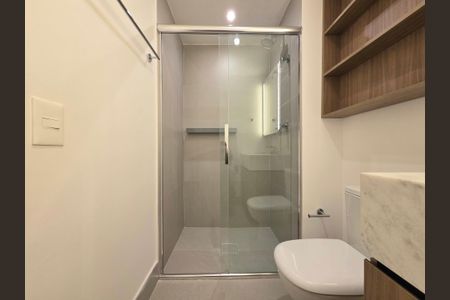 Apartamento para alugar com 63m², 1 quarto e sem vagaBanheiro da Suíte