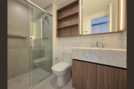 Apartamento para alugar com 63m², 1 quarto e sem vagaBanheiro da Suíte