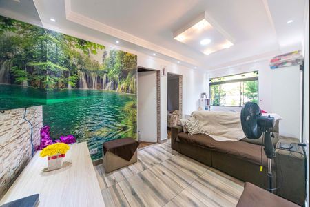 Sala de apartamento à venda com 2 quartos, 54m² em Jardim Santo André Cdhu, Santo André