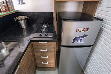 Sala/Cozinha de apartamento à venda com 1 quarto, 42m² em Jardim Paulista, São Paulo