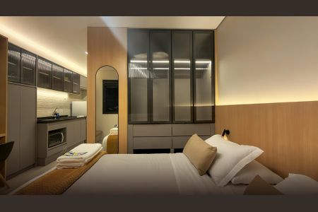 Apartamento à venda com 26m², 1 quarto e 1 vagaSala/Quarto