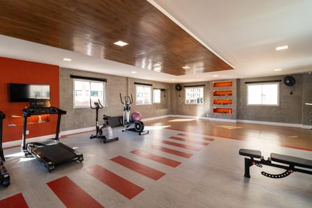 Apartamento para alugar com 36m², 2 quartos e sem vaga Apartamento para alugar com 36m², 2 quartos e sem vagaÁrea comum - Academia