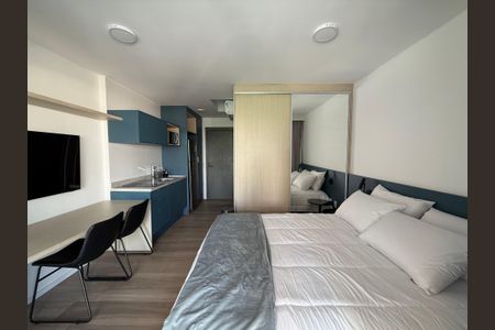 Studio para alugar com 31m², 1 quarto e sem vagaCozinha/Quarto
