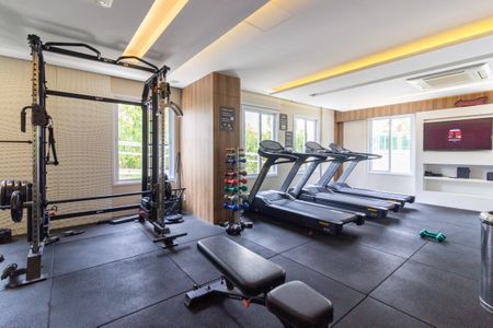 Studio para alugar com 33m², 1 quarto e 1 vaga Studio para alugar com 33m², 1 quarto e 1 vagaÁrea comum - Academia