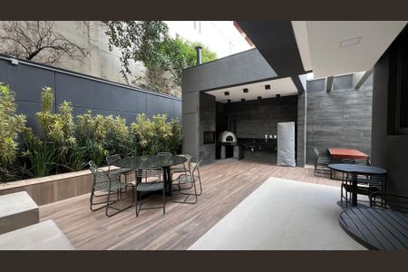 Studio à venda com 34m², 1 quarto e sem vagaChurrasqueira