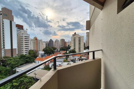 Varanda da Sala  de apartamento à venda com 2 quartos, 76m² em Cambuí, Campinas