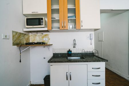 Studio para alugar com 32m², 1 quarto e sem vaga Studio para alugar com 32m², 1 quarto e sem vagaCozinha