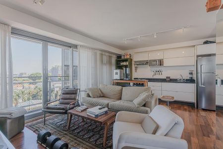 Apartamento para alugar com 70m², 1 quarto e 2 vagasSala