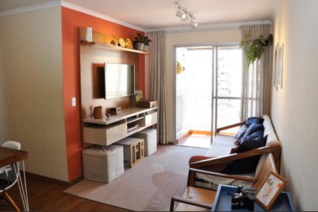 Detalhe - Sala e Sala de Jantar de apartamento à venda com 3 quartos, 60m² em Vila Mangalot, São Paulo