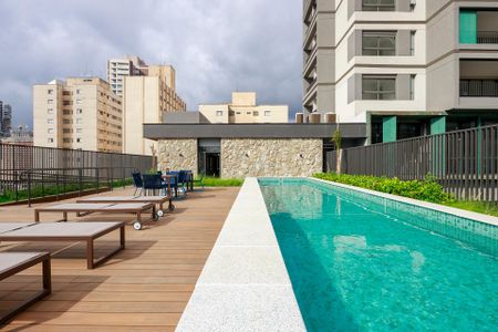 Piscina de kitnet/studio para alugar com 1 quarto, 22m² em Santo Amaro, São Paulo