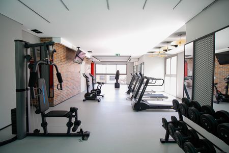 Studio para alugar com 26m², 1 quarto e sem vaga Studio para alugar com 26m², 1 quarto e sem vagaÁrea Comum - Academia