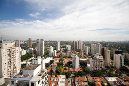 Studio para alugar com 26m², 1 quarto e sem vaga Studio para alugar com 26m², 1 quarto e sem vagaÁrea Comum - Vista da Churrasqueira 1