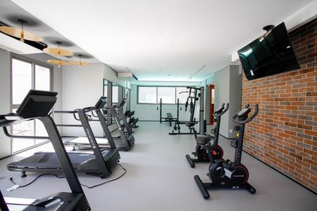 Studio para alugar com 26m², 1 quarto e sem vaga Studio para alugar com 26m², 1 quarto e sem vagaÁrea Comum - Academia