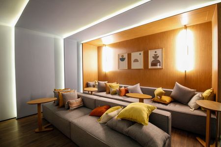 Studio para alugar com 26m², 1 quarto e sem vaga Studio para alugar com 26m², 1 quarto e sem vagaÁrea Comum - Cinema