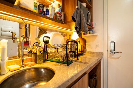 Studio à venda com 20m², 1 quarto e sem vagaCozinha