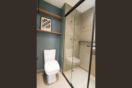 Studio para alugar com 25m², 1 quarto e sem vaga Studio para alugar com 25m², 1 quarto e sem vagaBanheiro