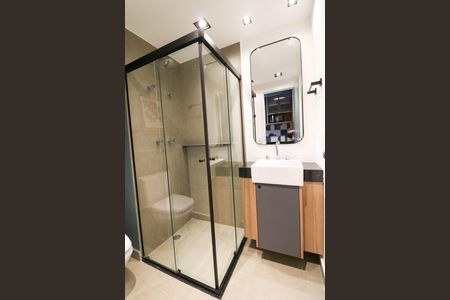 Studio para alugar com 25m², 1 quarto e sem vaga Studio para alugar com 25m², 1 quarto e sem vagaBanheiro