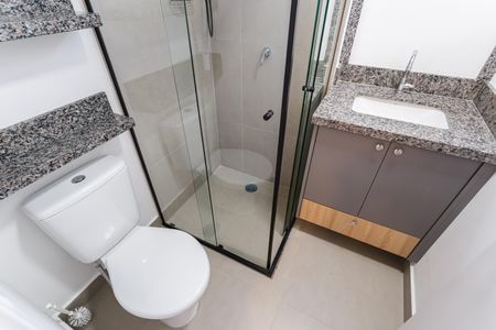 Studio para alugar com 40m², 2 quartos e sem vaga Studio para alugar com 40m², 2 quartos e sem vagaBanheiro