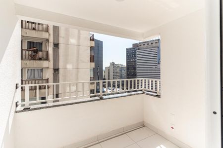 Varanda da Sala de apartamento para alugar com 2 quartos, 52m² em Centro Histórico de São Paulo, São Paulo