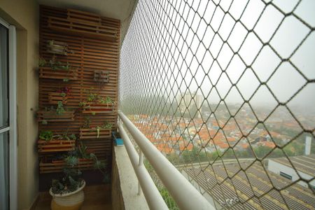 Varanda da Sala  de apartamento à venda com 2 quartos, 55m² em Conjunto Residencial Pombeva, São Bernardo do Campo