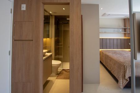 Studio para alugar com 25m², 1 quarto e sem vagaSTUDIO - DIVISÃO BANHEIRO-QUARTO