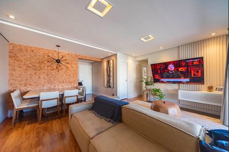 Sala de apartamento à venda com 3 quartos, 128m² em Vila Assunção, Santo André